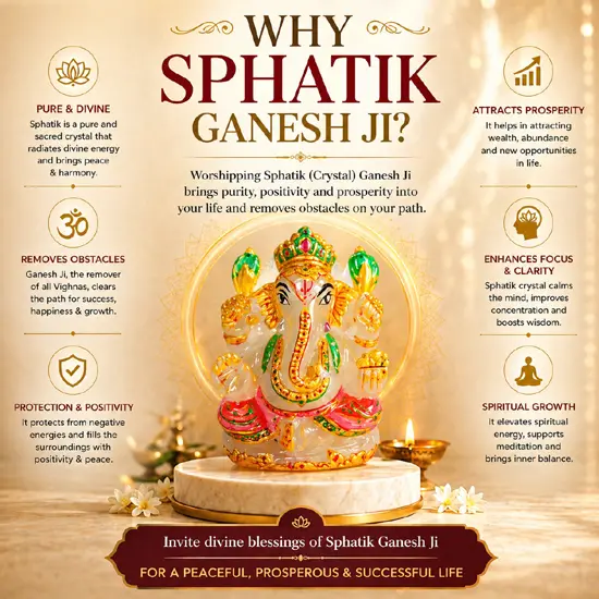 Sphatik Ganesh ji (colour)